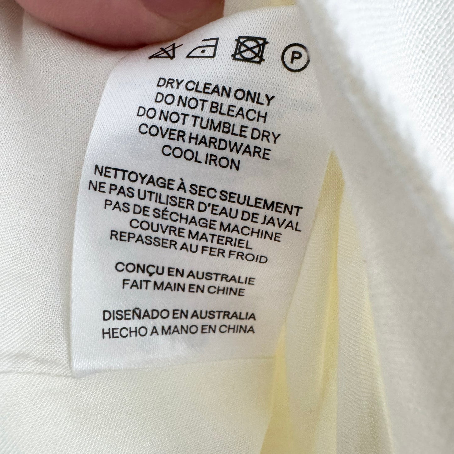 Sir The Label "Atacama" Strapless top in Natural, size "1" (size Small)