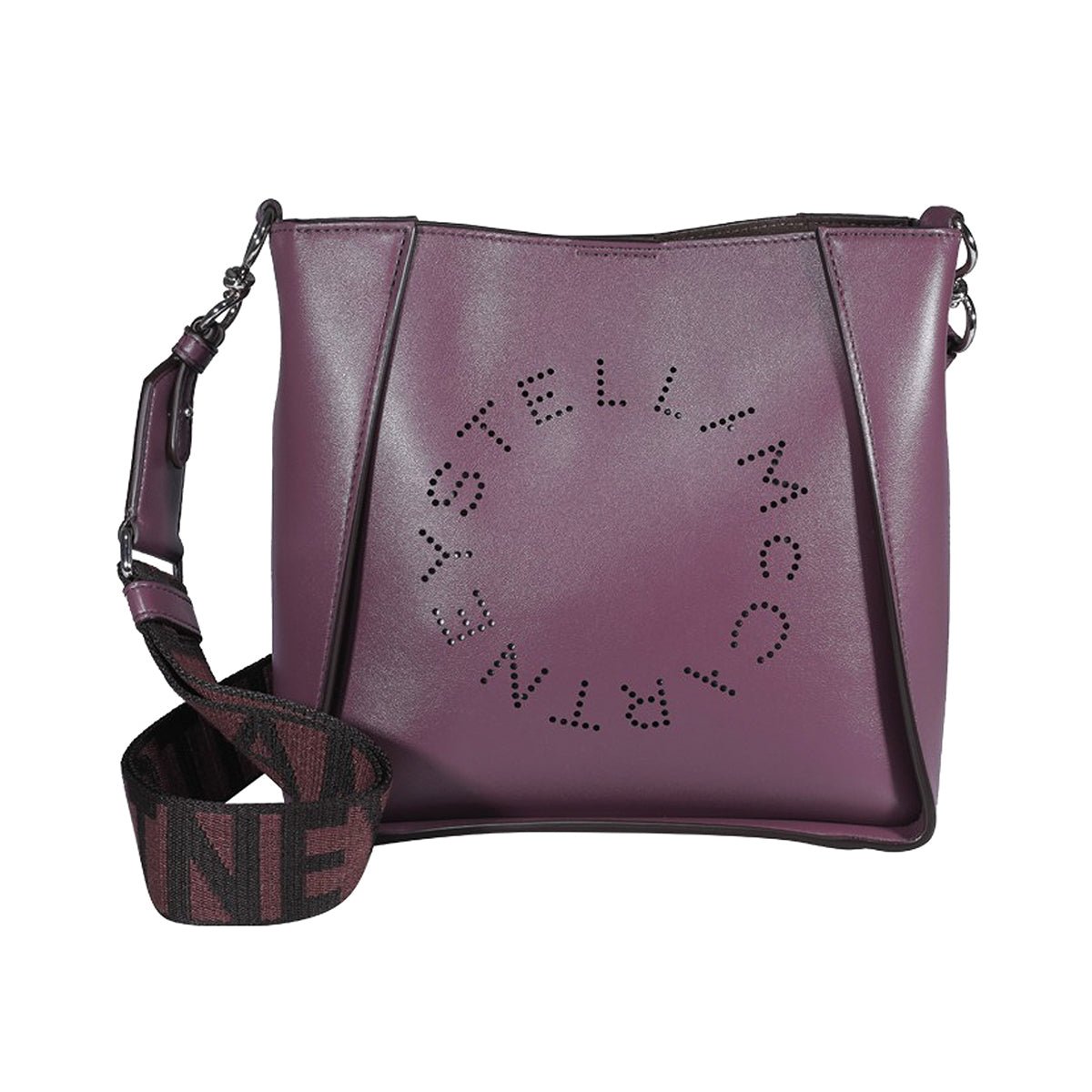 Stella McCartney Crossbody Logo Bag in Plum