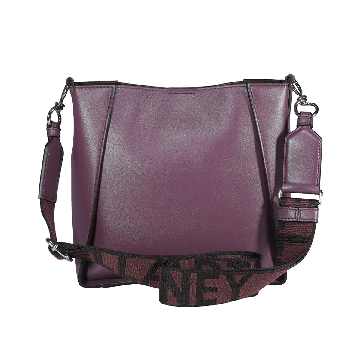 Stella McCartney Crossbody Logo Bag in Plum