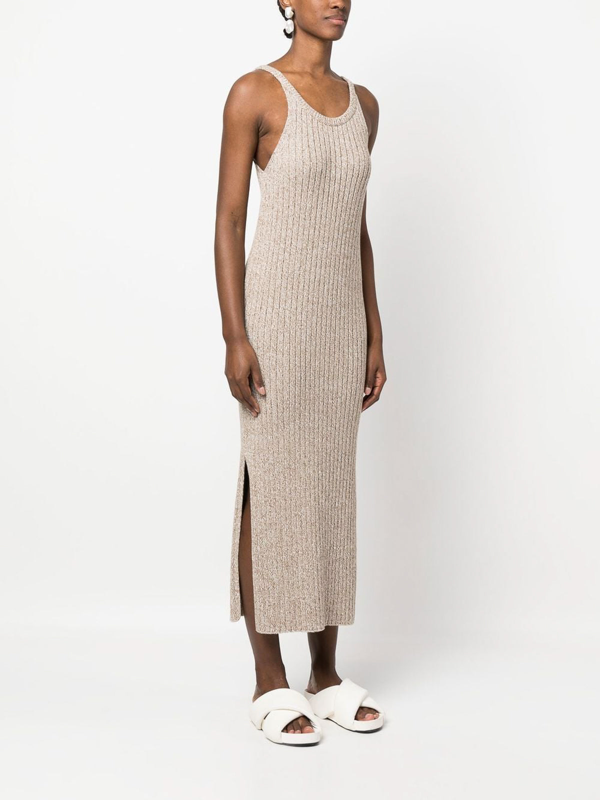 Closed Moulin Strap Knit Dress in Beige, size XS