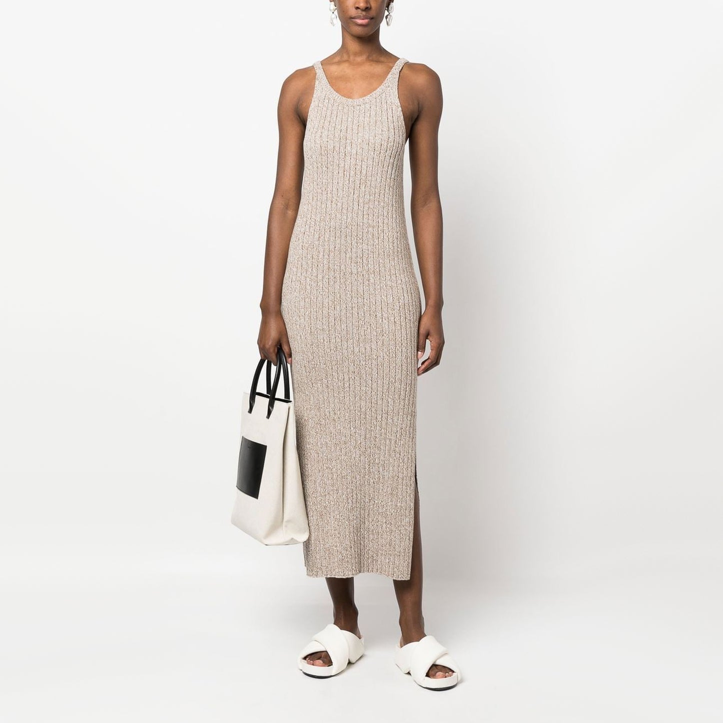 Closed Moulin Strap Knit Dress in Beige, size XS