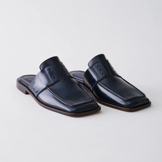 Tibi "Pedro" Loafer Mules in Navy, size 38.5