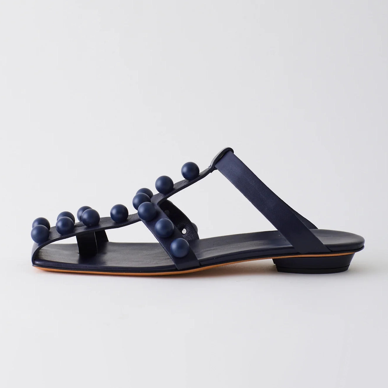 Tibi "Dex" Bobble Sandals in Blue, size 38