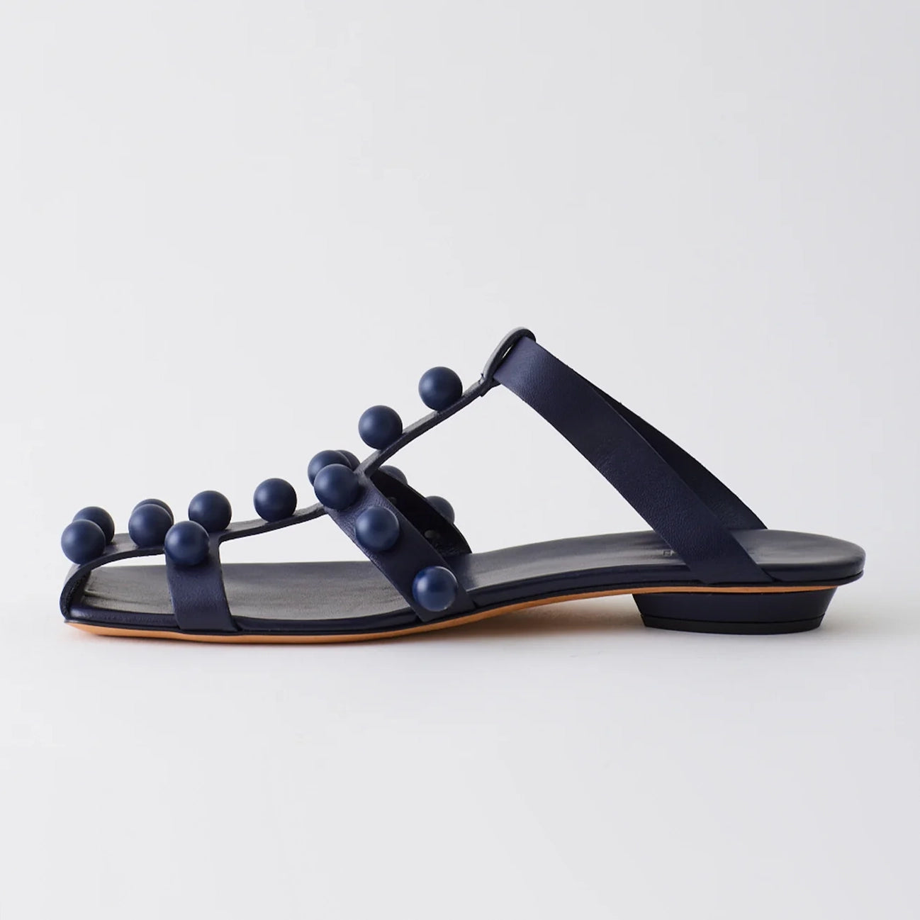 Tibi "Dex" Bobble Sandals in Blue, size 38