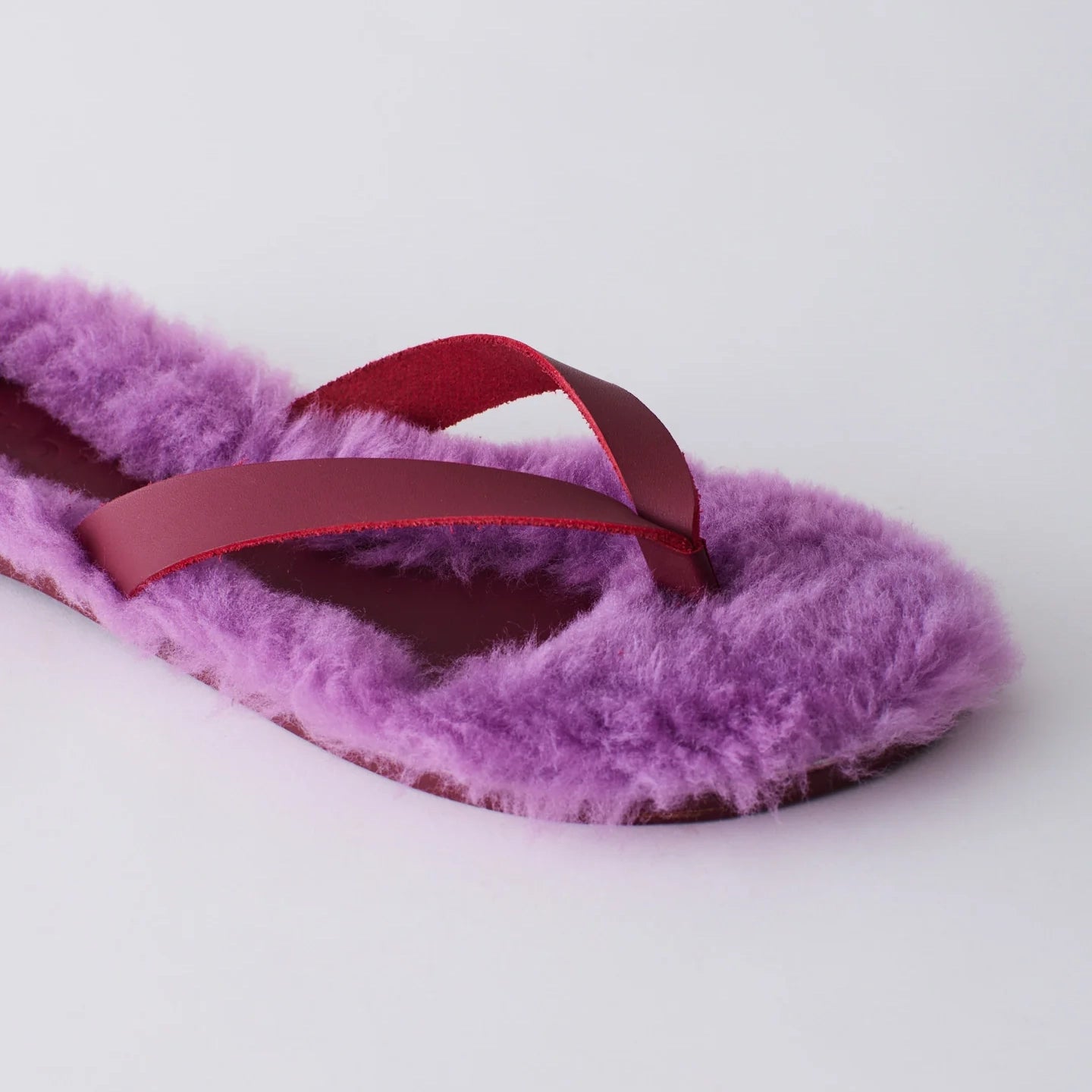 Tibi "Bryan" Fur Flip Flops, size 37.5