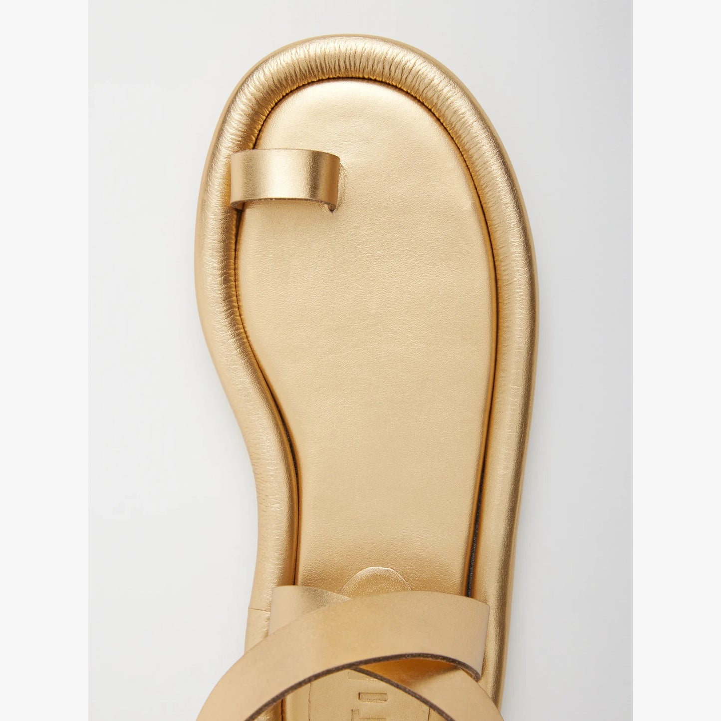 Tibi "Dwayne" Sandal in Gold, size 37