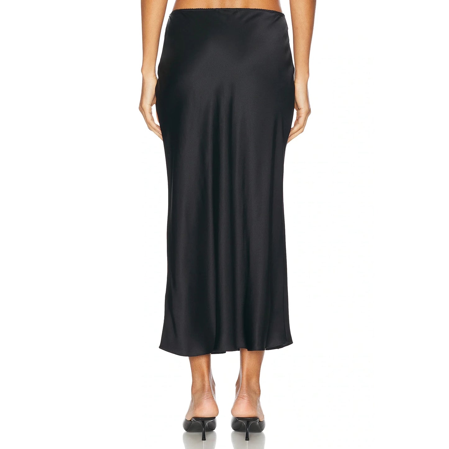 Sablyn "Miranda" Satin Skirt in Black, size Small