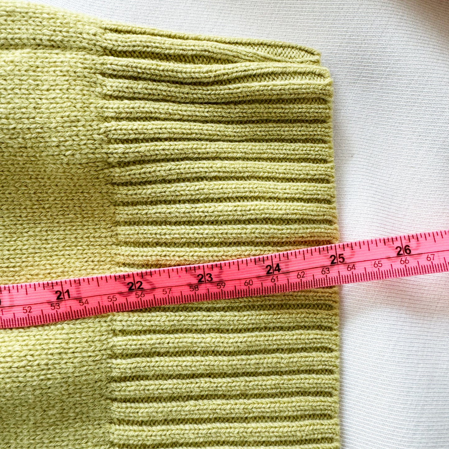 Sacai Double Layered Knit in Chartreuse, size "3" (fits M/L)