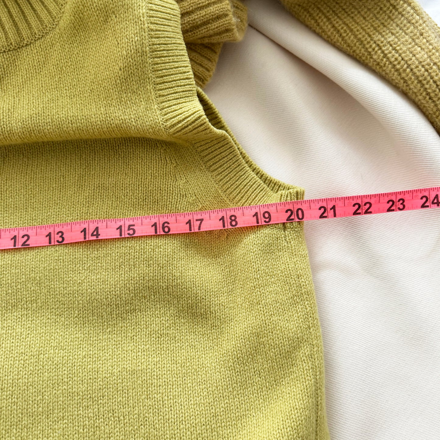 Sacai Double Layered Knit in Chartreuse, size "3" (fits M/L)