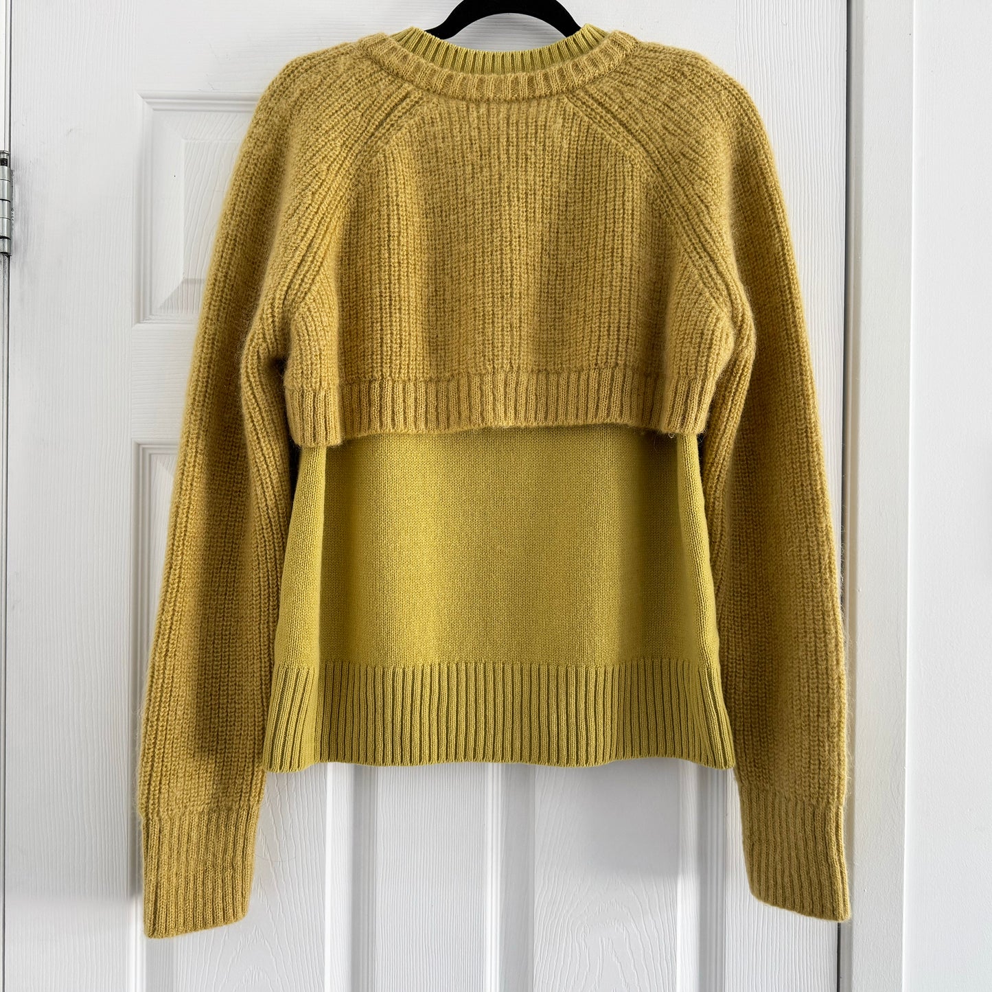Sacai Double Layered Knit in Chartreuse, size "3" (fits M/L)