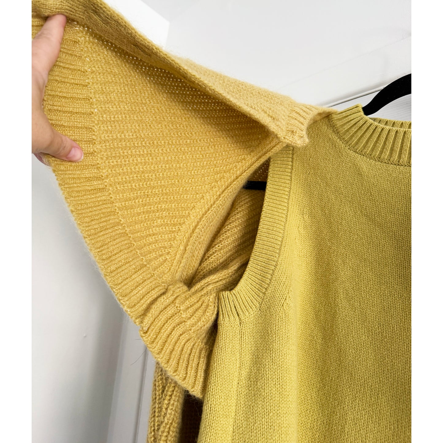 Sacai Double Layered Knit in Chartreuse, size "3" (fits M/L)