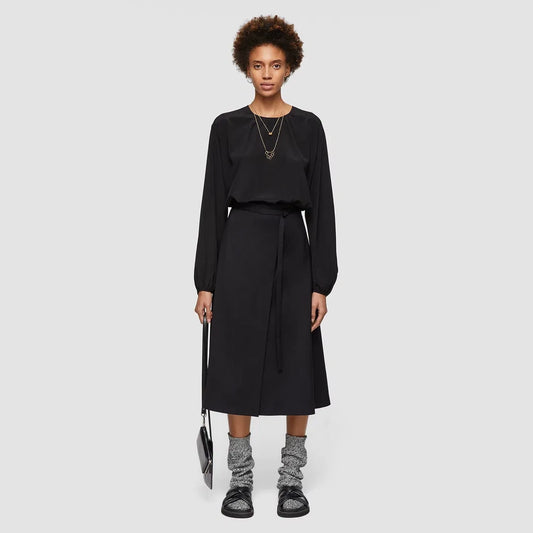 Joseph "Safra" Black A-Line Skirt, size 44