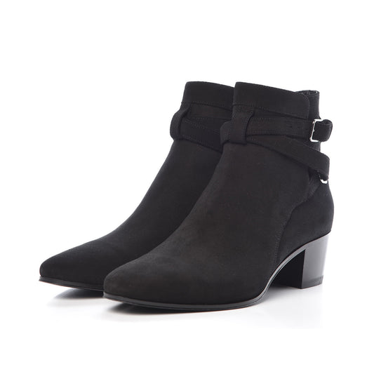 Saint Laurent "Blake" Chelsea Boot in Black Suede, size 38