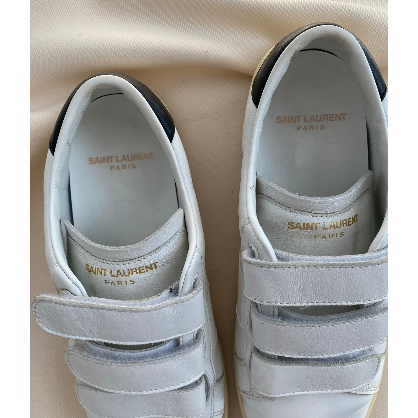 Saint Laurent Court Classic Velcro Sneaker, size 38 (fits like 38.5)