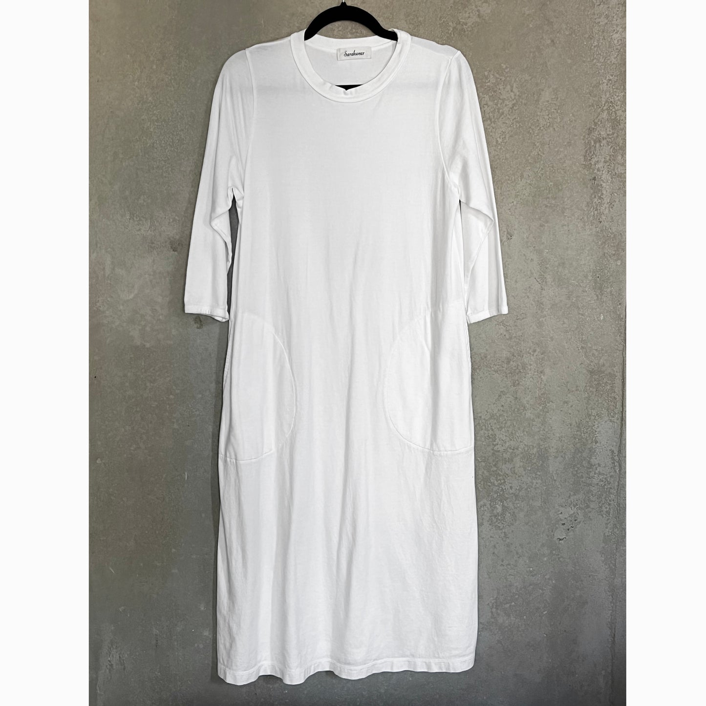 Sarahwear White T-shirt Dress, One Size Only