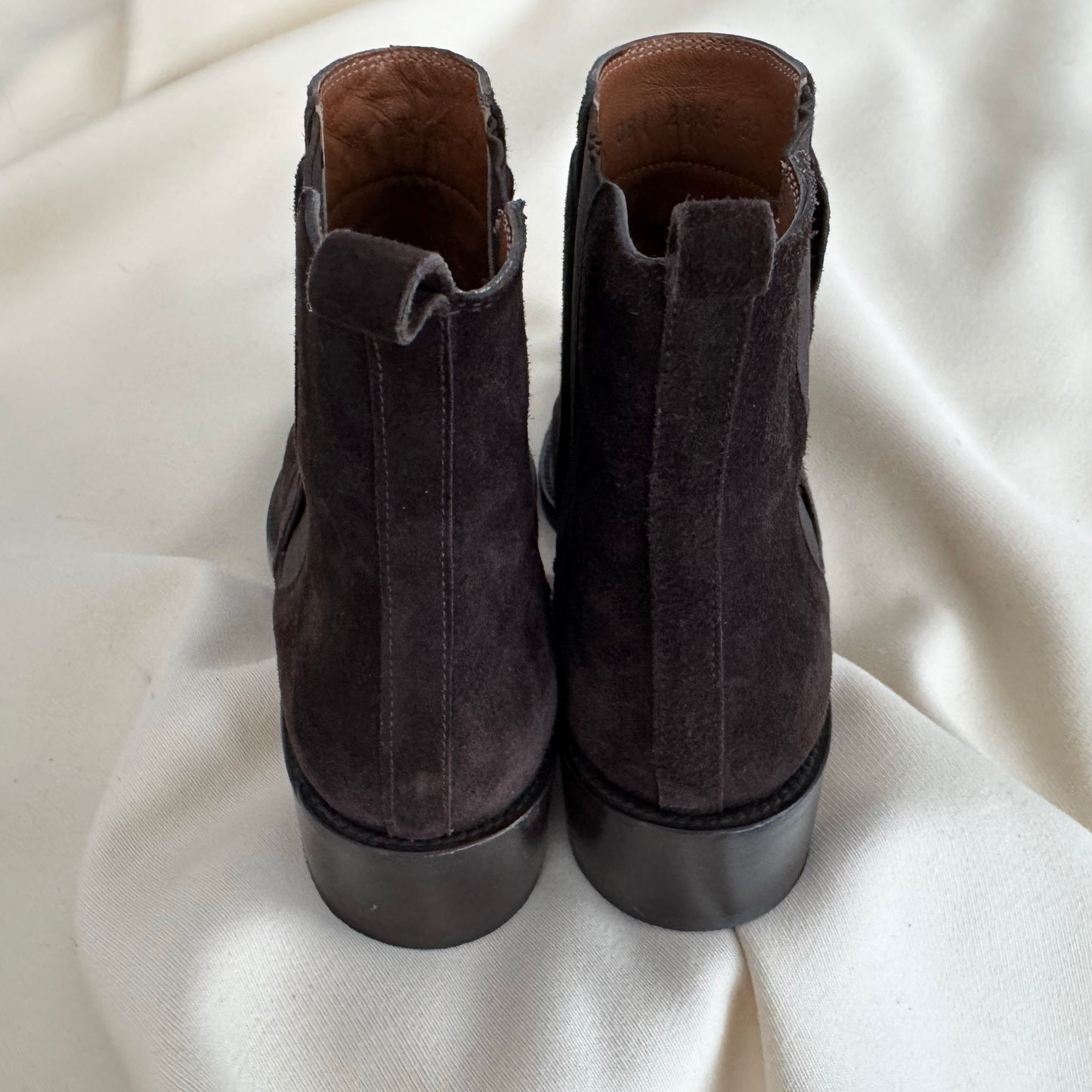 Sartore Suede Ankle Boots in Brown, size 37