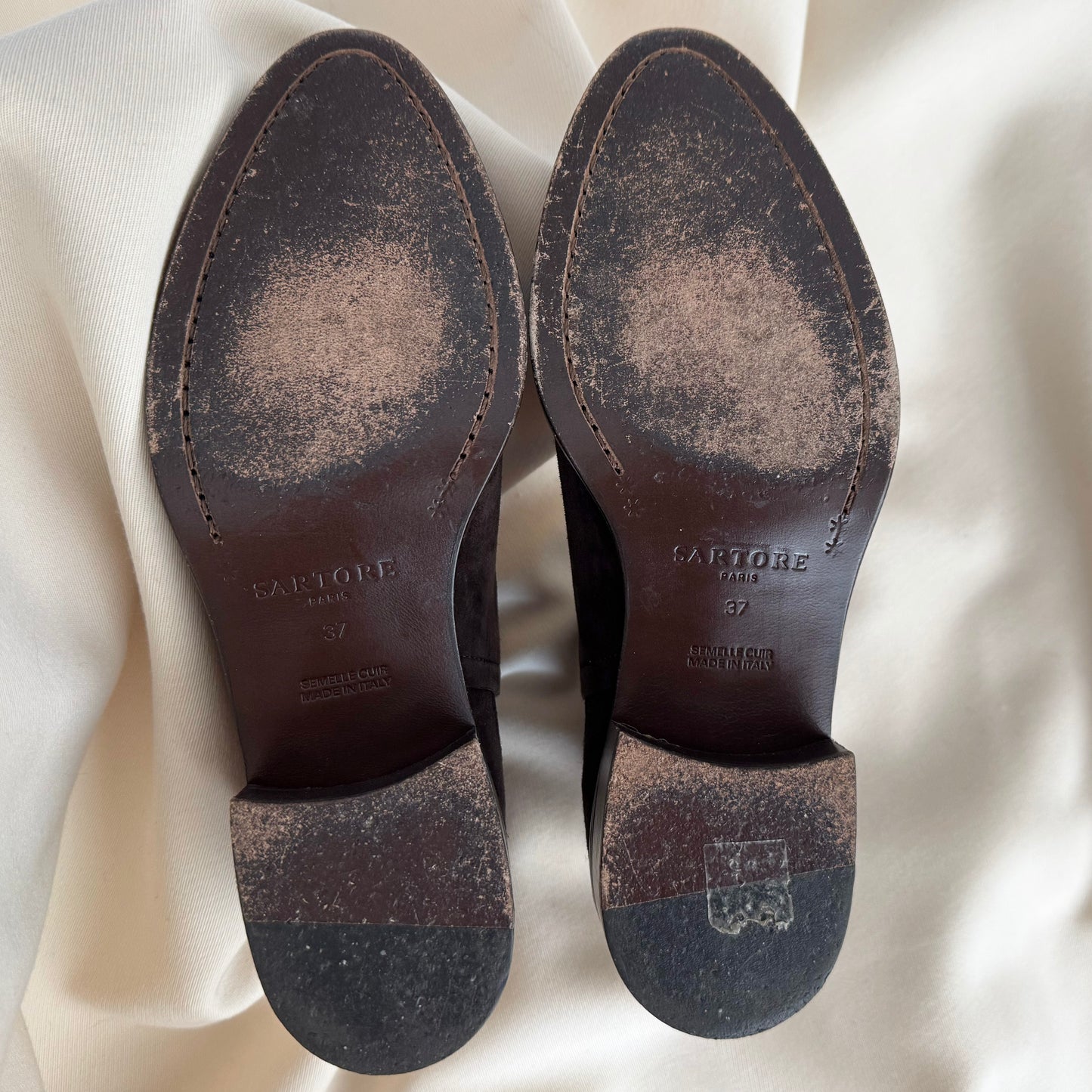 Sartore Suede Ankle Boots in Brown, size 37