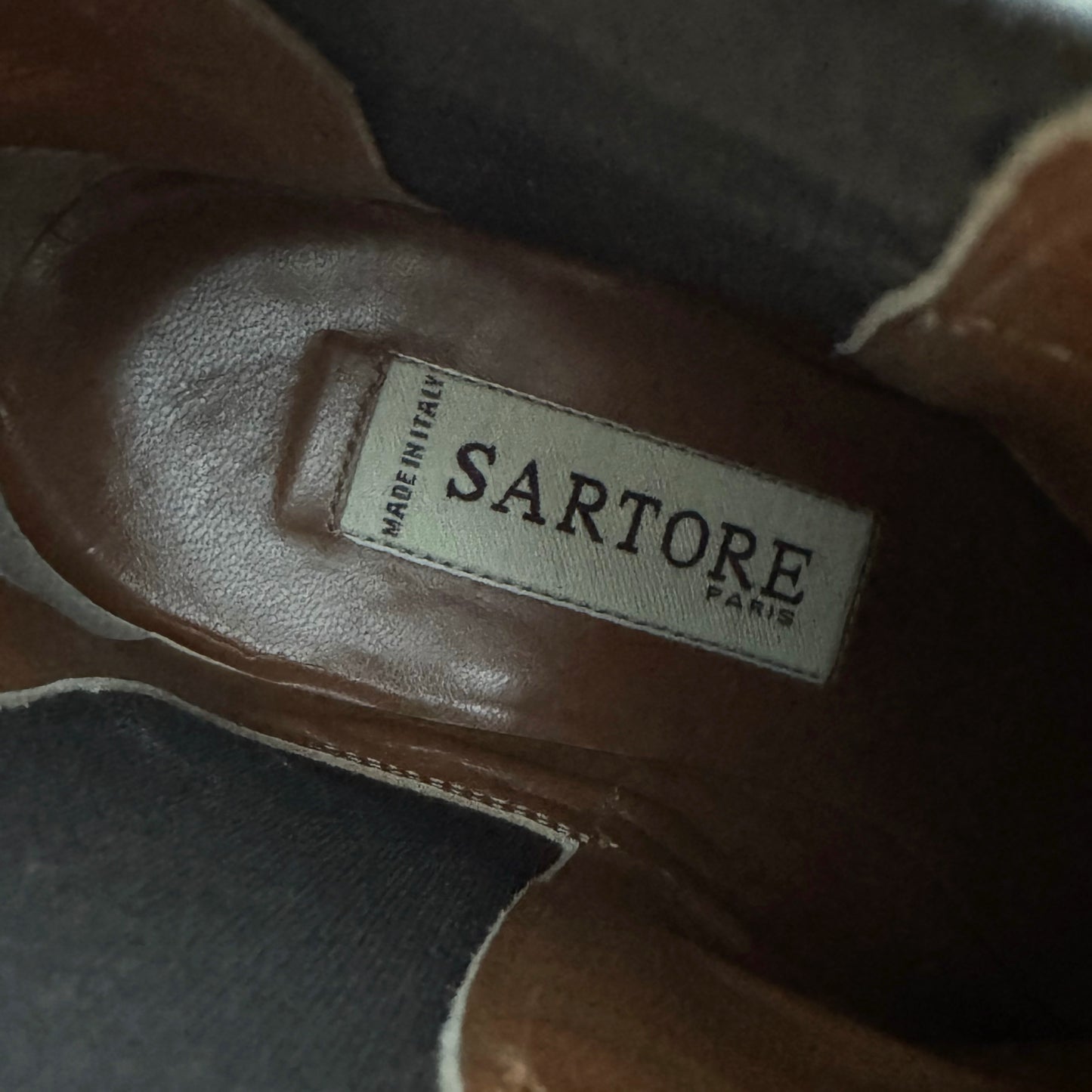 Sartore Suede Ankle Boots in Brown, size 37
