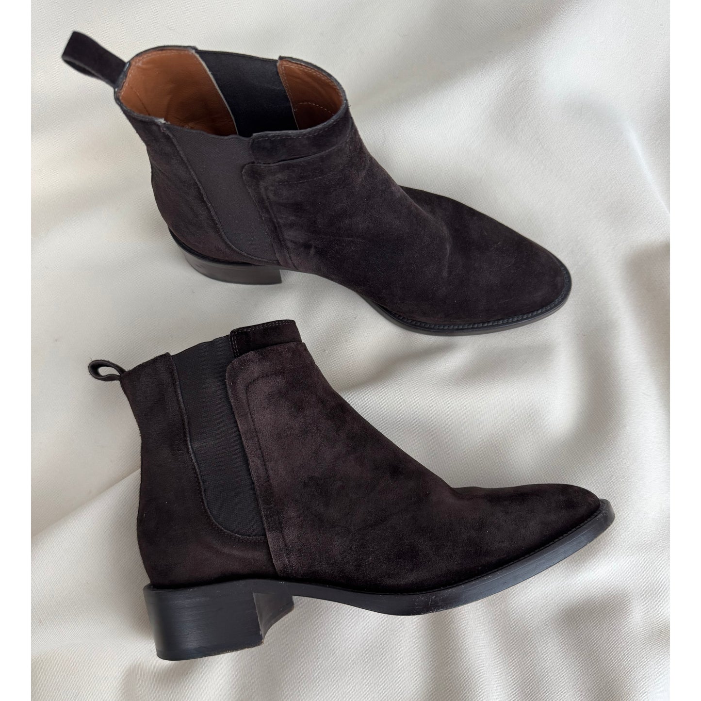 Sartore Suede Ankle Boots in Brown, size 37