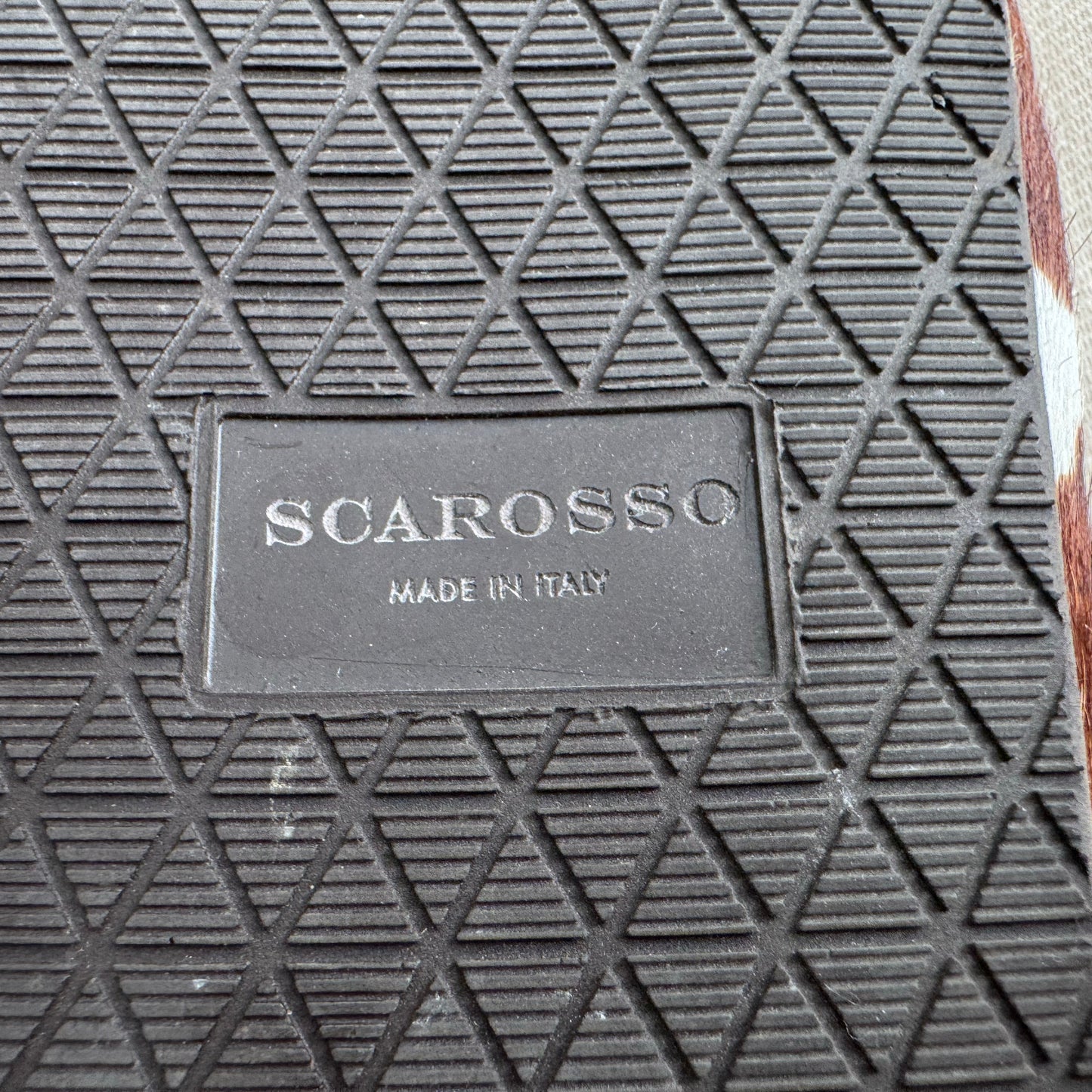 Scarosso "Avery" Cow Print Loafers, size 40