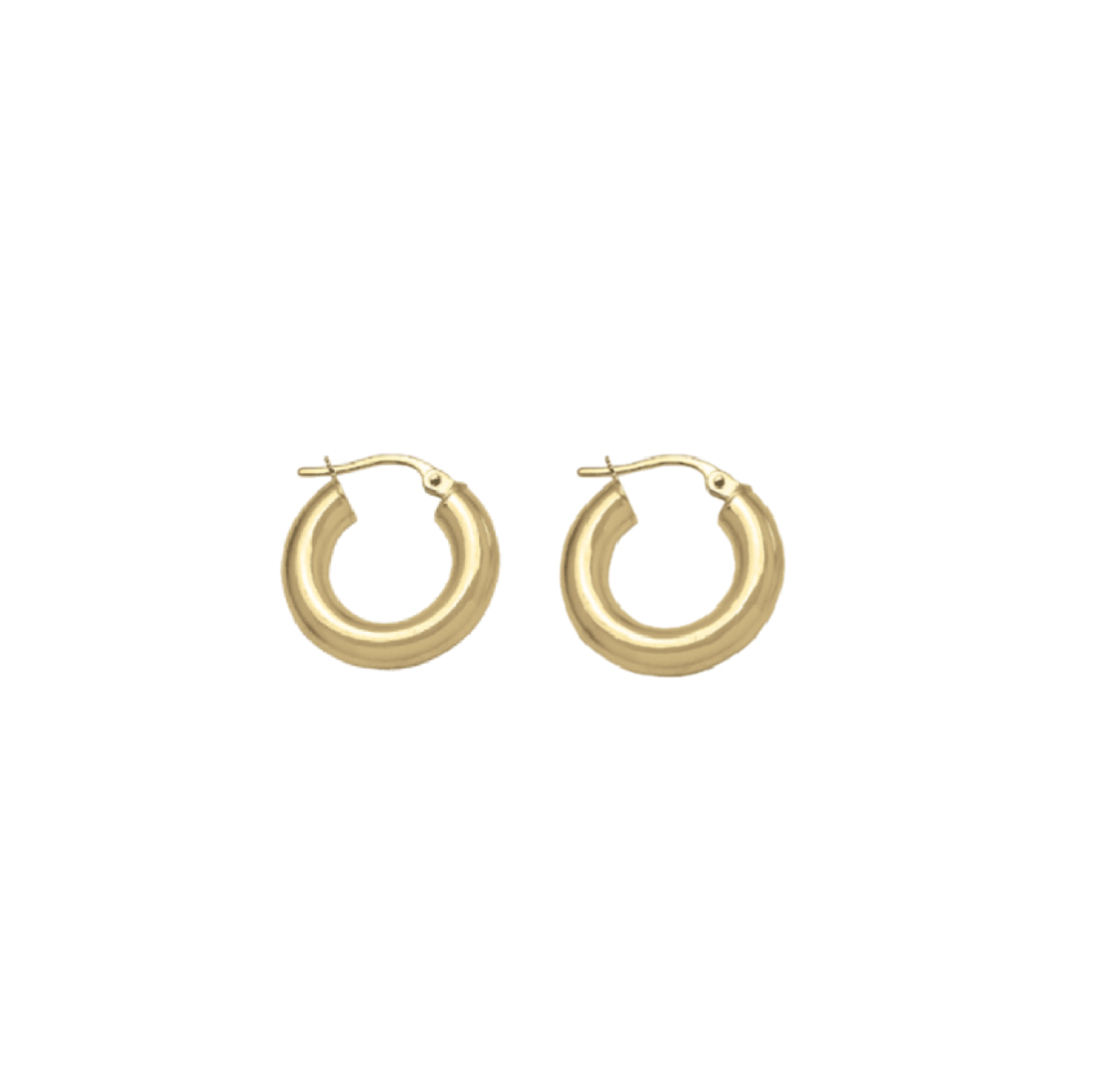 6 the Label 14K Little Gold Hoops