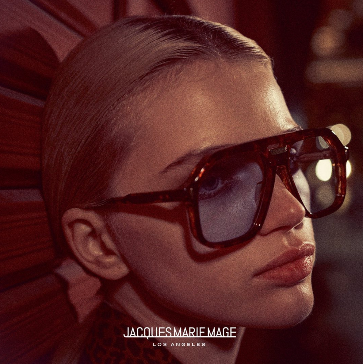 Jacques Marie Mage "Casius" Sunglasses in "Beluga" Black