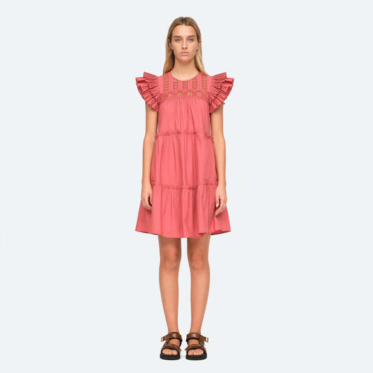 Sea New York "Thora" Print Dress in Rose, size 10