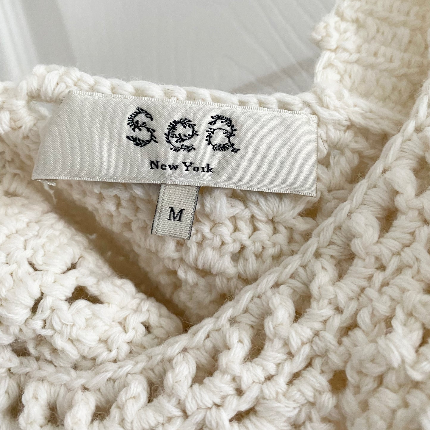 Sea New York "Rylee" Crochet Crop Top, size Medium (fits size small)