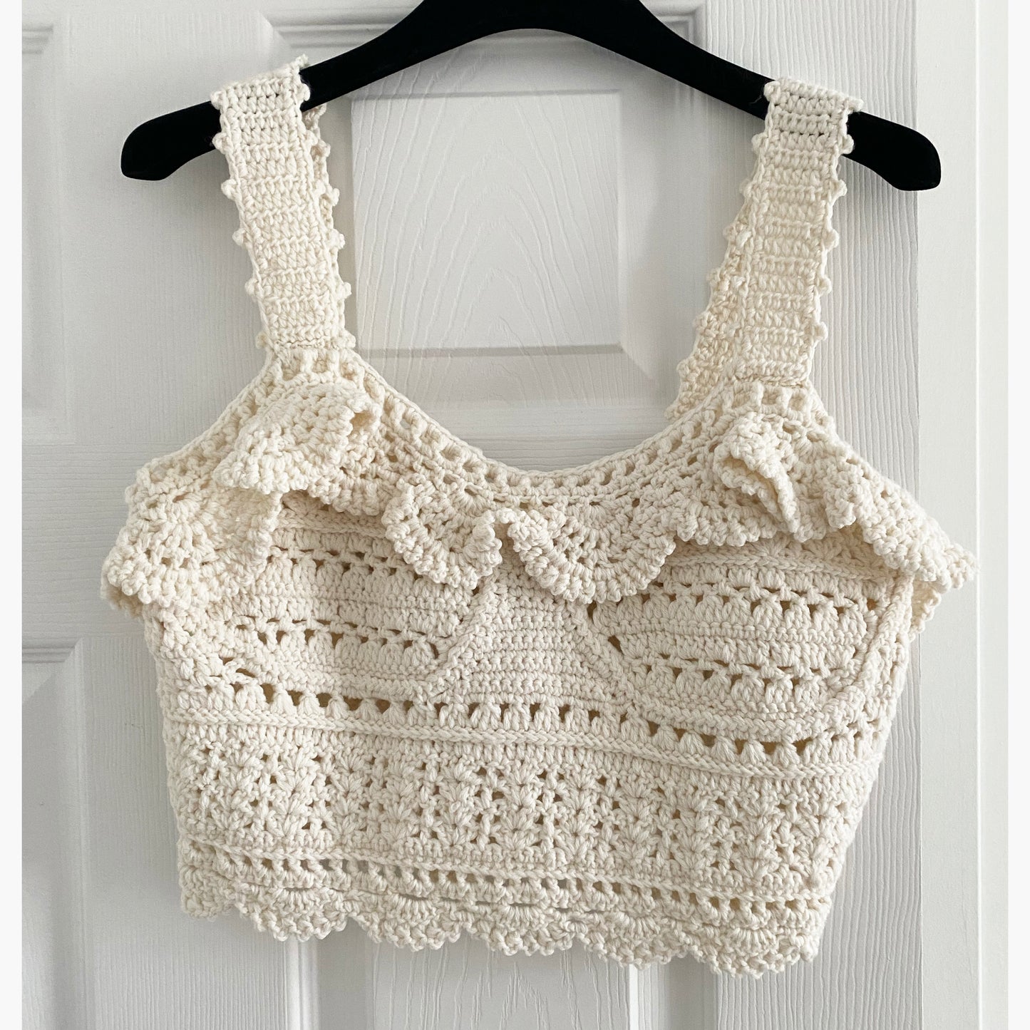 Sea New York "Rylee" Crochet Crop Top, size Medium (fits size small)