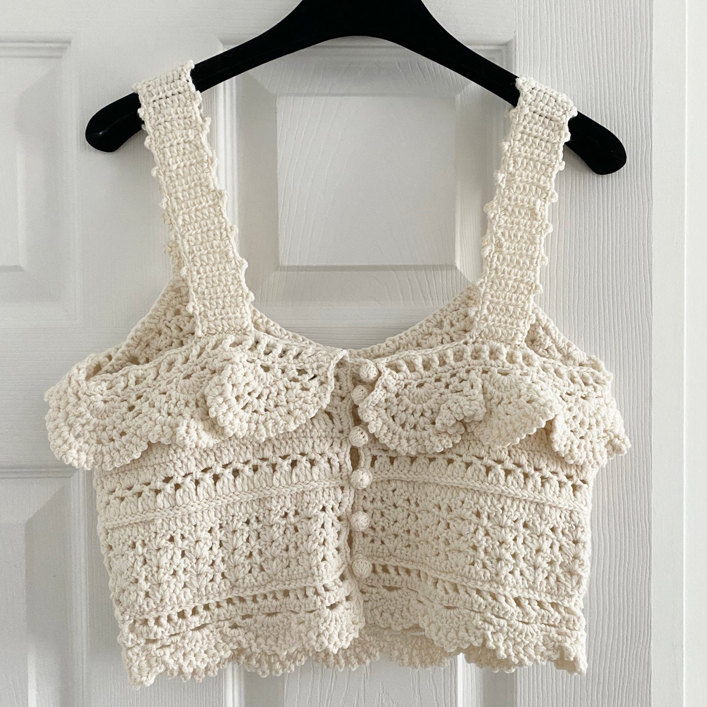 Sea New York "Rylee" Crochet Crop Top, size Medium (fits size small)