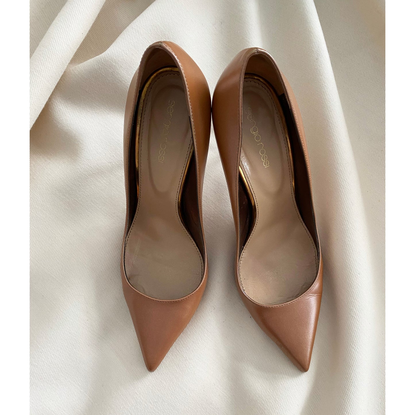 Sergio Rossi "Godiva" Bronze Pump, size 40