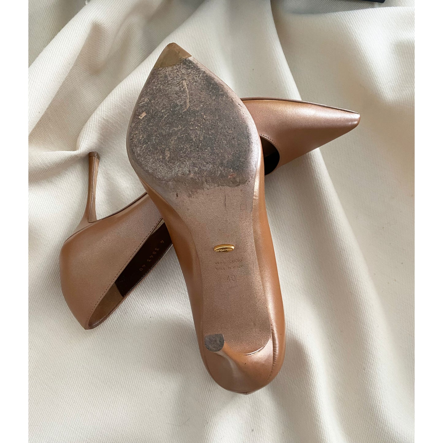 Escarpin Sergio Rossi Godiva Bronze, taille 40