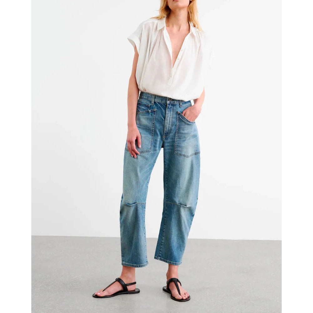 Nili Lotan "Shon" Jeans in Summer Wash, size 28