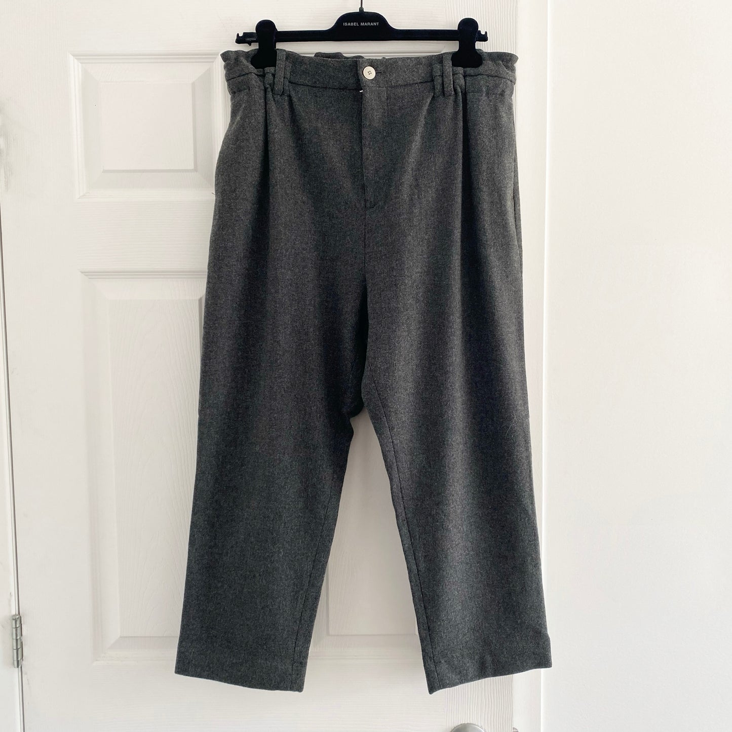 Sibel Saral "Hace" Pants in Grey Wool, size Medium