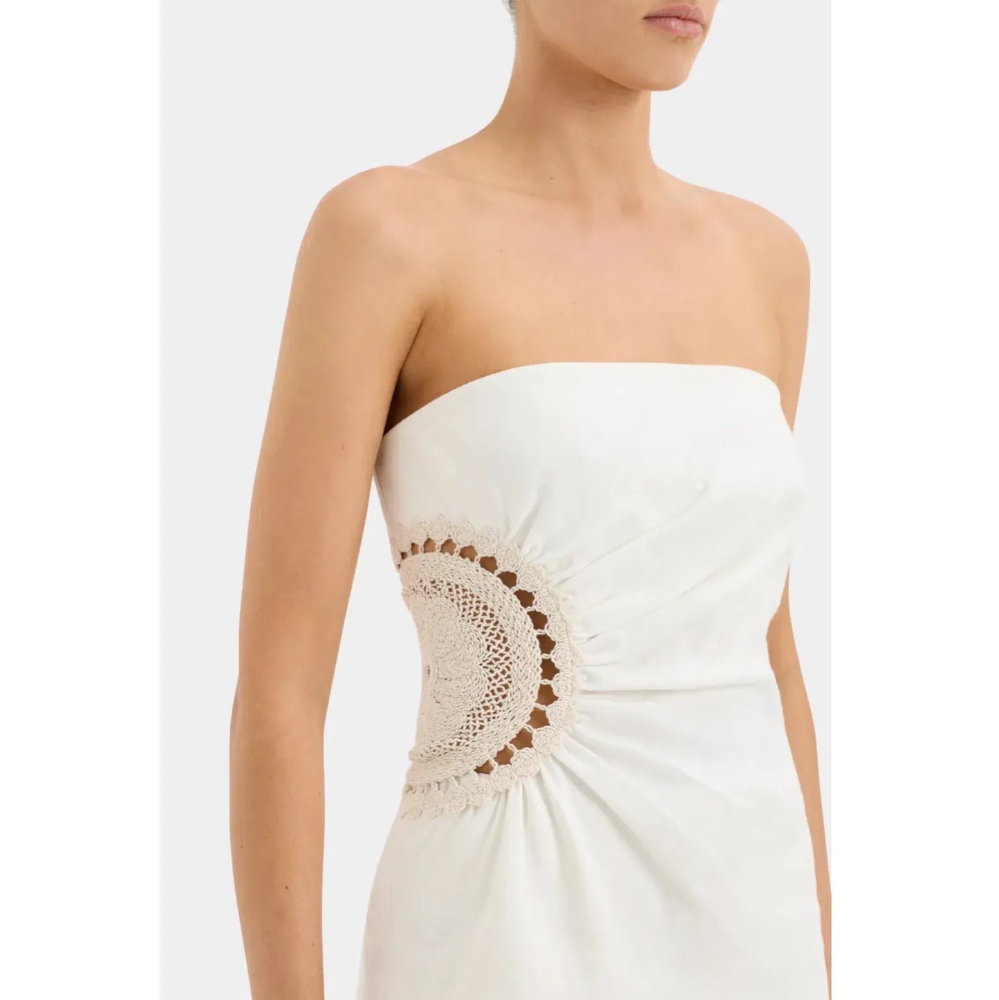Sir The Label "Atacama" Strapless top in Natural, size "1" (size Small)