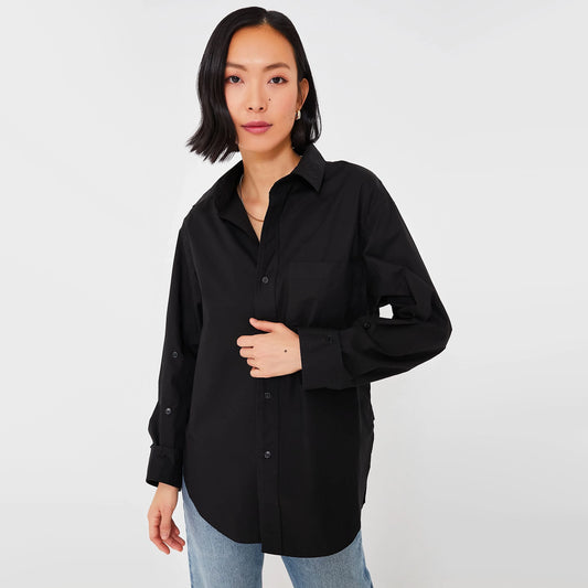 Citizens of Humanity "Kayla" Shirt in Black, size XS