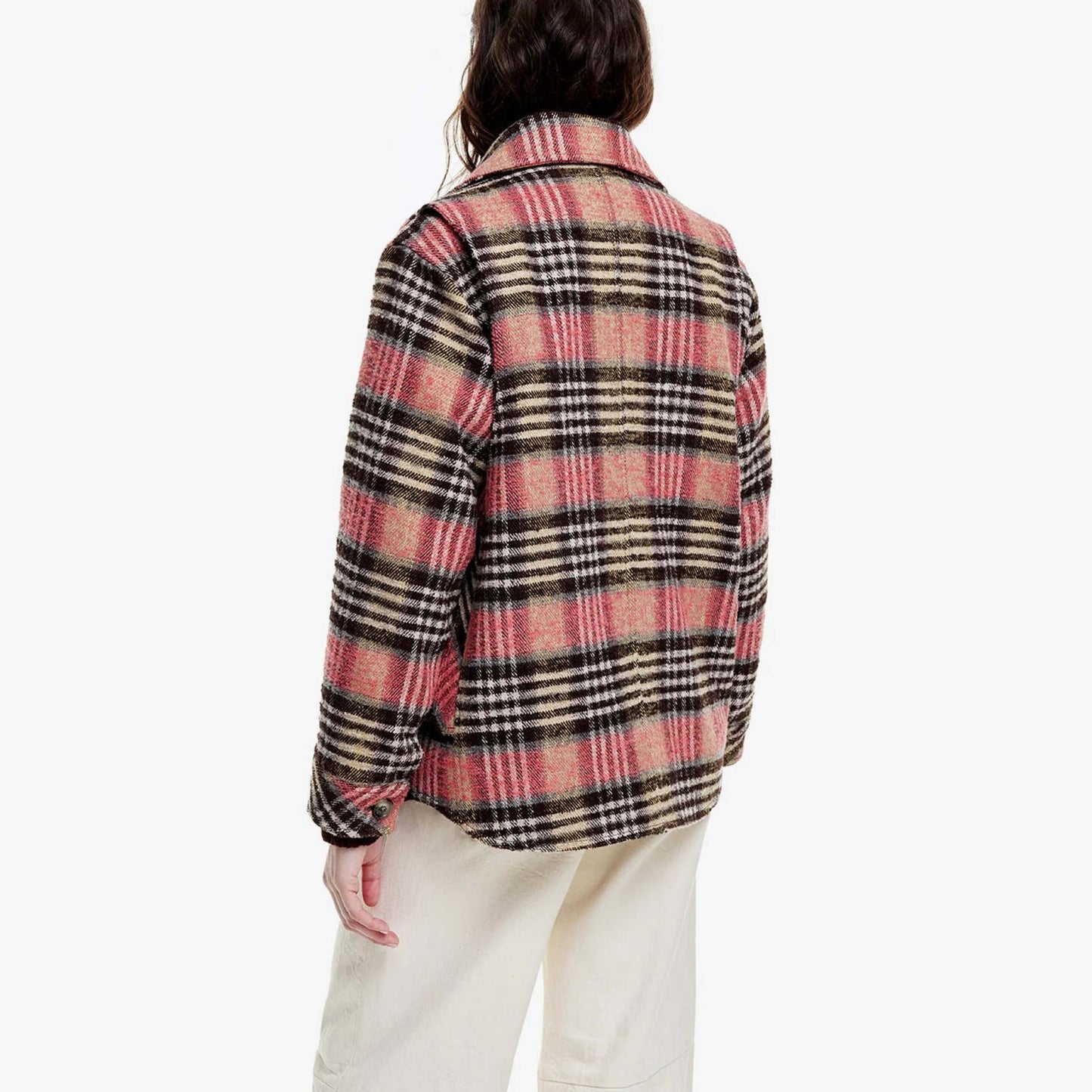 Smythe Barn Jacket in Pink Plaid, size XS (fits size small)