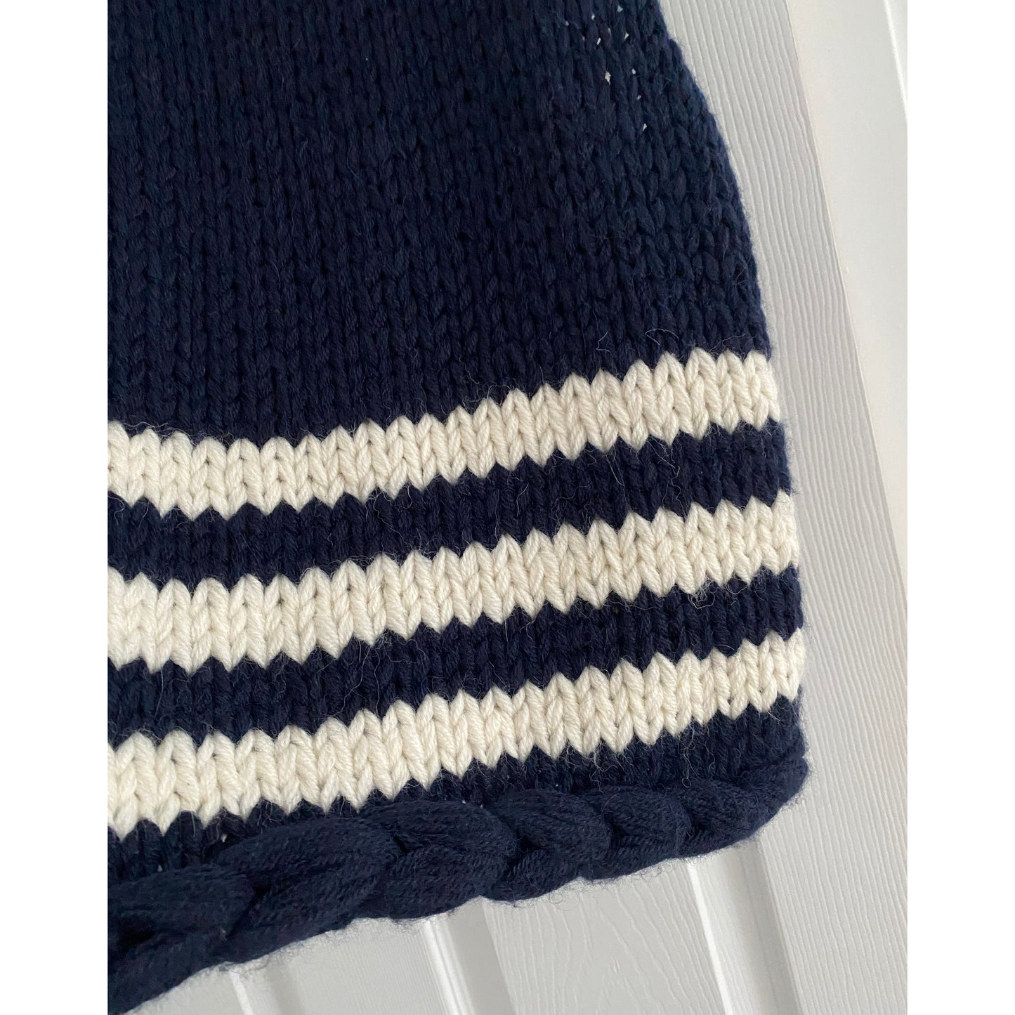 Smythe x Augden Navy Sleeveless Knit, Size Small