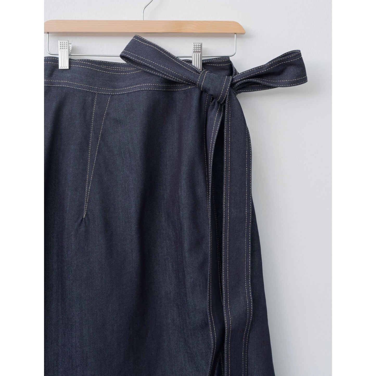 Sofie D'Hoore "Stieglitz" Denim Wrap Skirt in Indigo, size 34