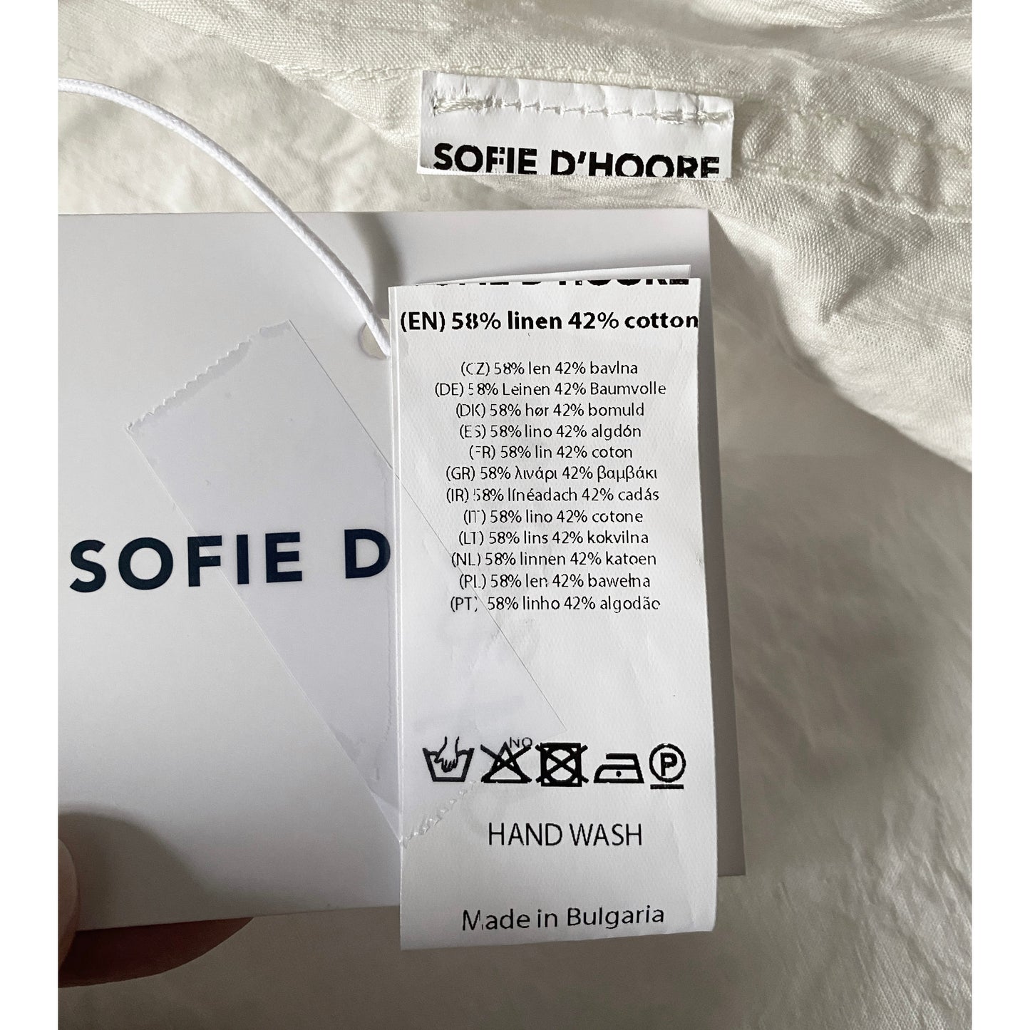 Sofie D'Hoore "Bonnie" Top in Milk, size 36 (fits like S/M)