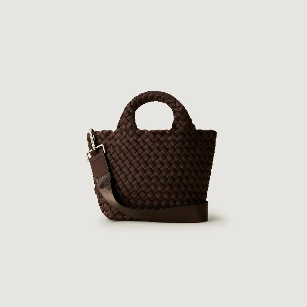NAGHEDI "St. Barths" Petite Tote in "Chocolate"