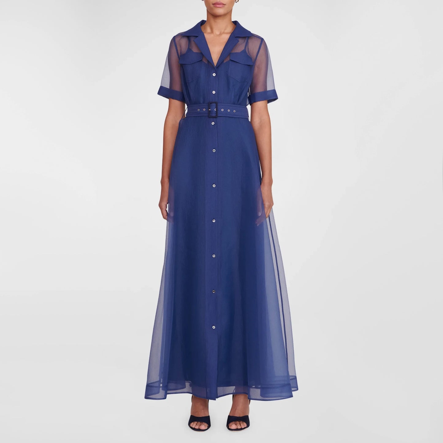Staud "Millie" Maxi Dress in Blue, size 2
