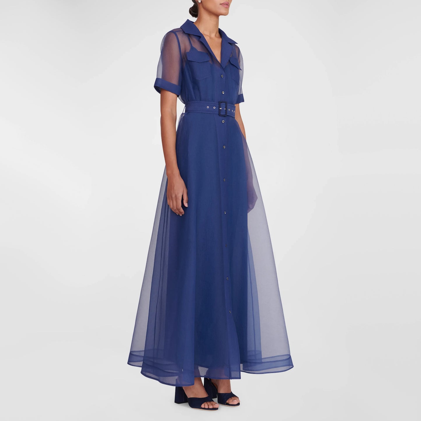 Staud "Millie" Maxi Dress in Blue, size 2