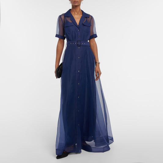 Staud "Millie" Maxi Dress in Blue, size 2