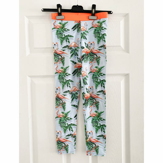 ** KIDS ** Stella McCartney Kids Flamingo Leggings, size 10 years