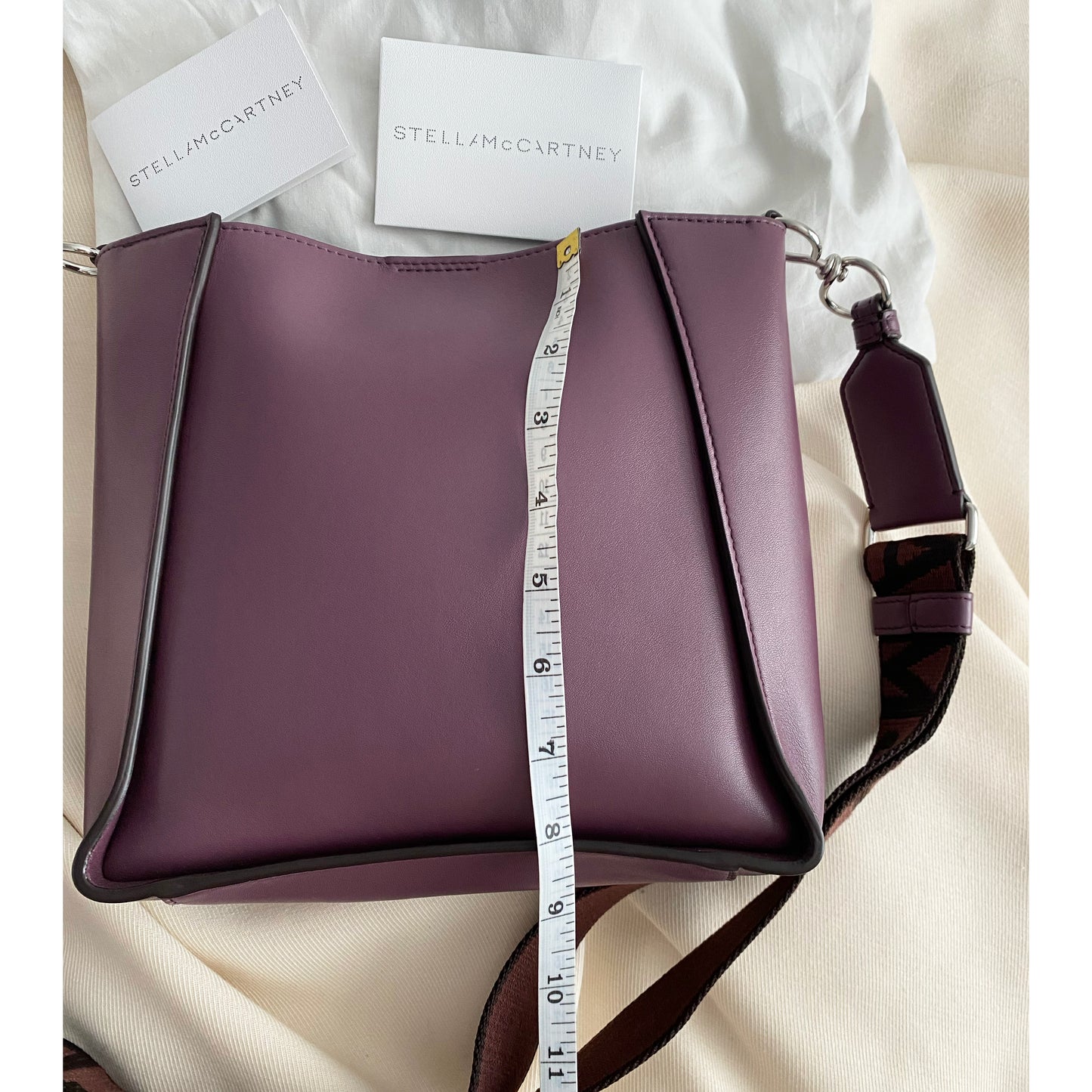 Stella McCartney Crossbody Logo Bag in Plum