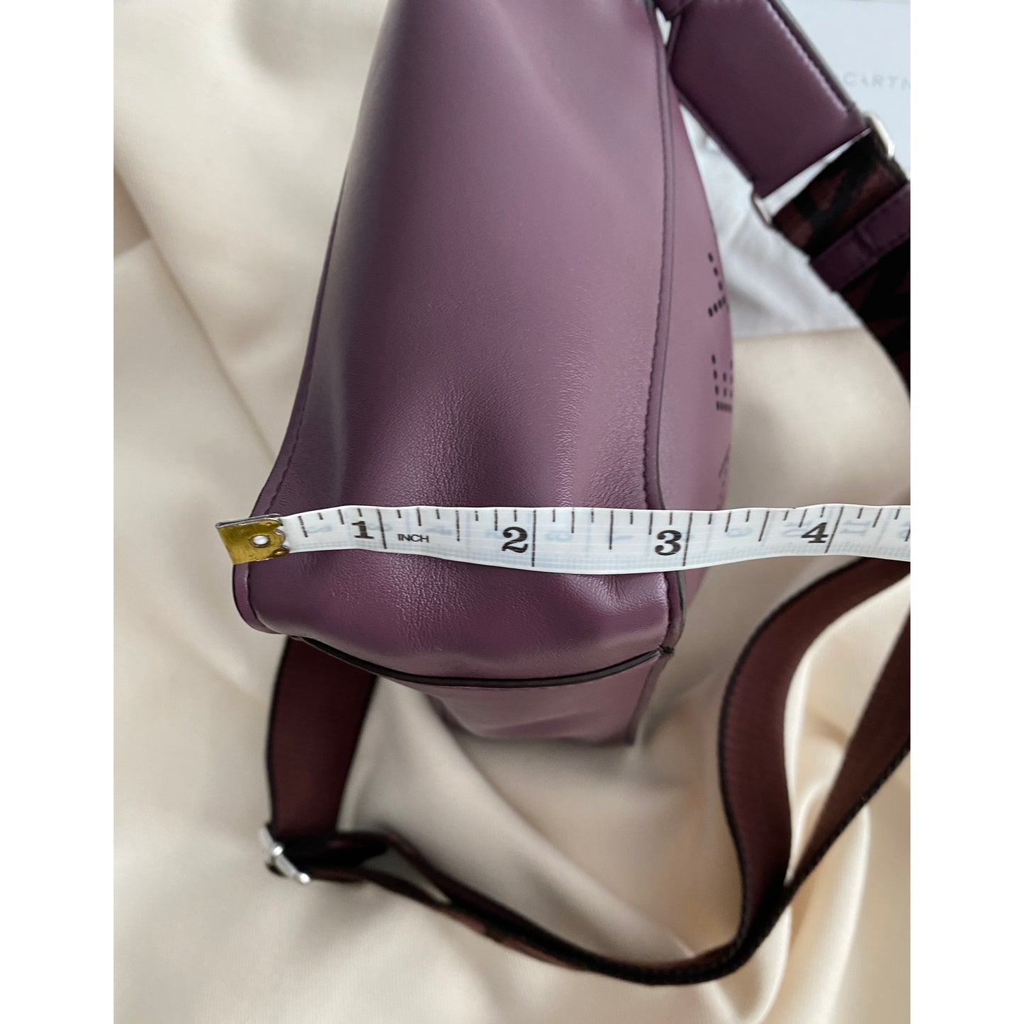 Stella McCartney Crossbody Logo Bag in Plum