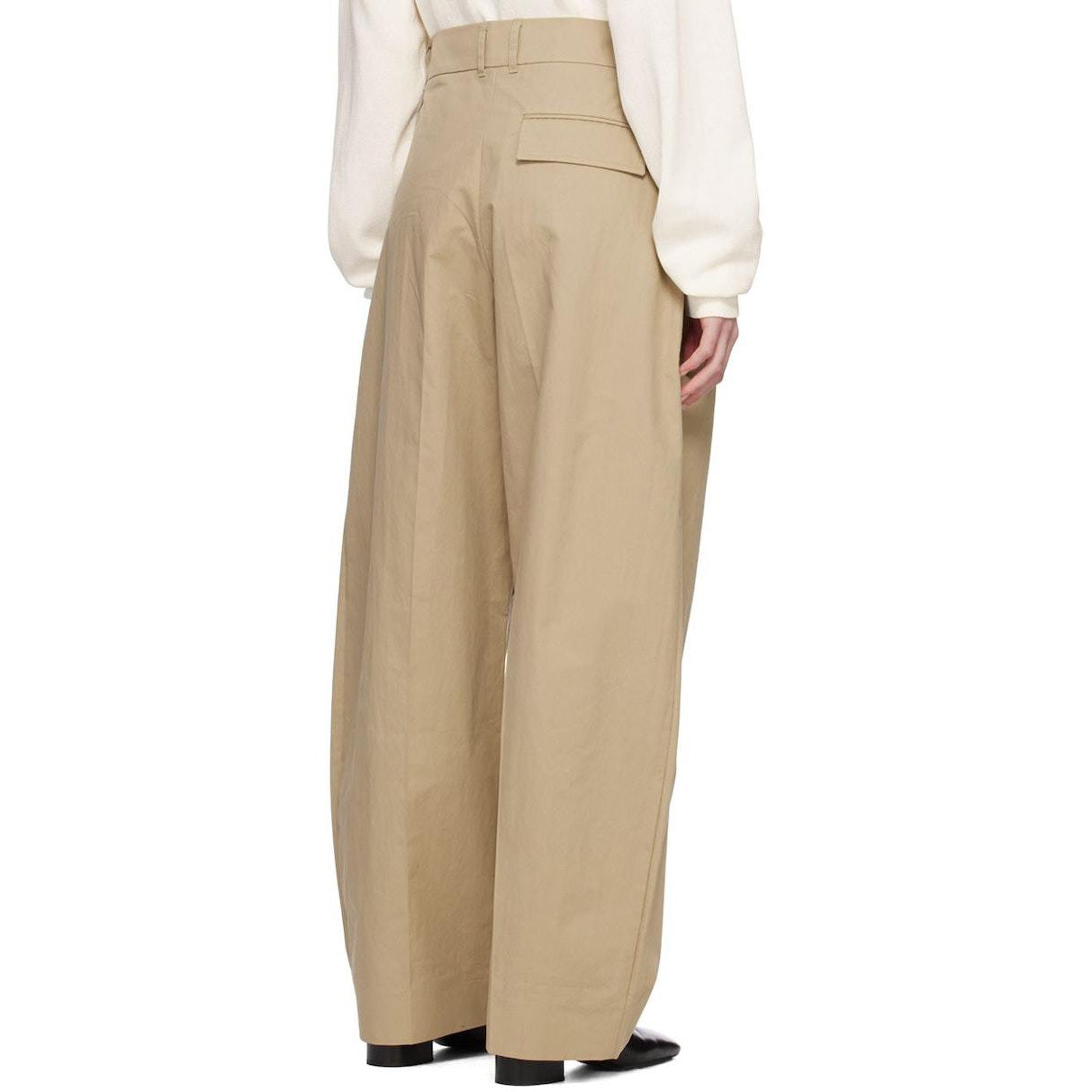 Studio Nicholson "Nika" Pant in Sand, size "1" (fits S-M) ** Hemmed **