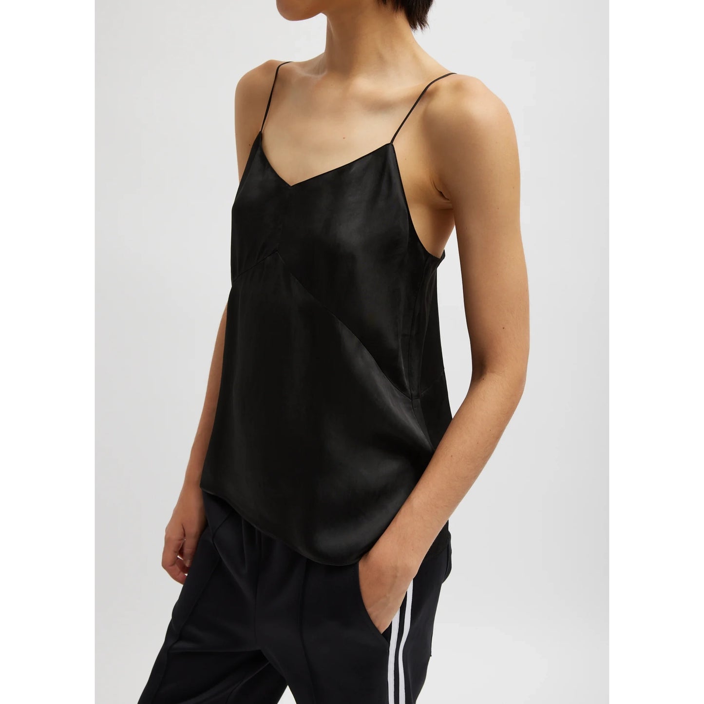 Tibi Cami Slip in Black, size 14