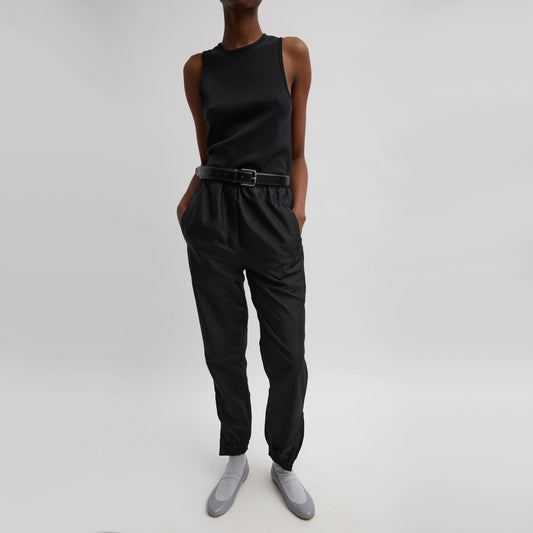 Tibi "Kat" Nylon Jogger in Black, size XL